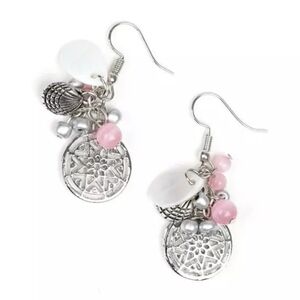 Pink ocean theme paparazzi earring